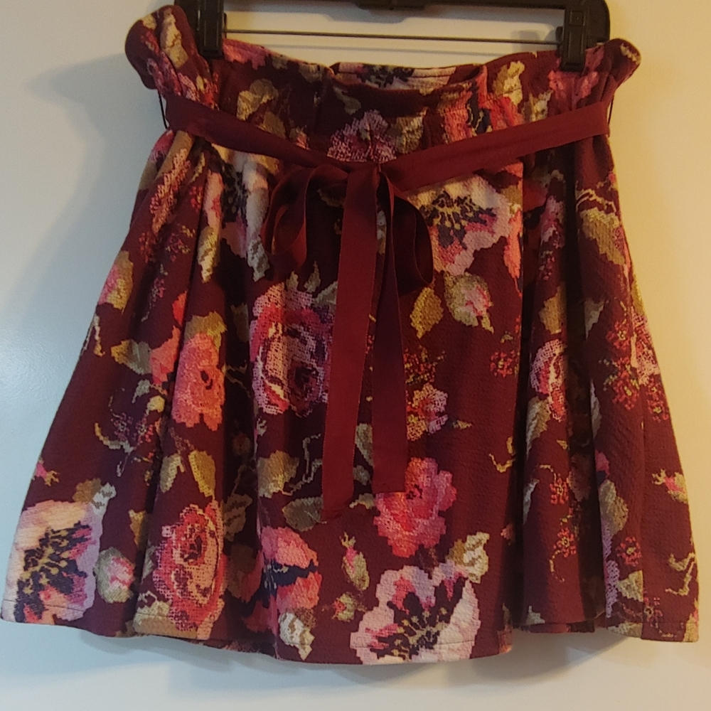 Lauren Conrad Floral Mini Skirt